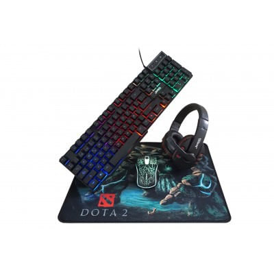 COMBO GAMER JEDEL 4 EN 1, TECLADO, MOUSE, AUD?FONOS, PAD