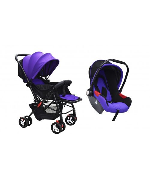 Coche porta Bebe 2 En 1, con canasta portabebe soporta 120lb