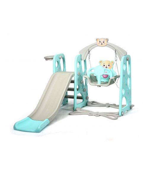 Resbaladera 3 en 1 con columpio para niño