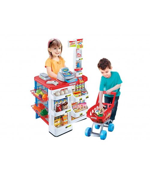Supermercado de juguete con carrito importado