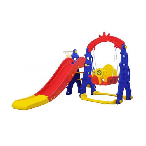 Resbaladera, aro, columpio para niños