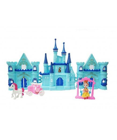 Castillo de mu¤eca tipo frozen con todos sus accesorios