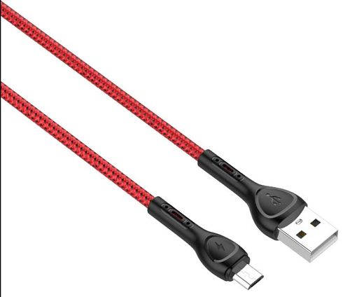 Cable Ldnio LS482, 2.4 A, 7 color led, 2metros, Samsung