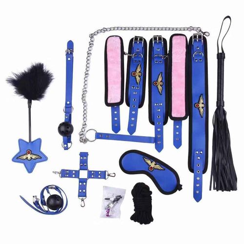 Kit sensual fetiche azul
