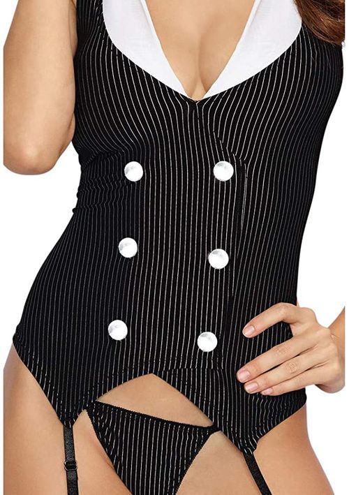Traje sexy de secretaria
