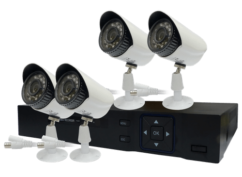 Kit CCTV 4 Cámaras FULL HD Visión Nocturna Controla en Celular