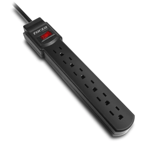 Regleta Forza 2400W, 6 salidas NEMA universales, interruptor-120V/240V