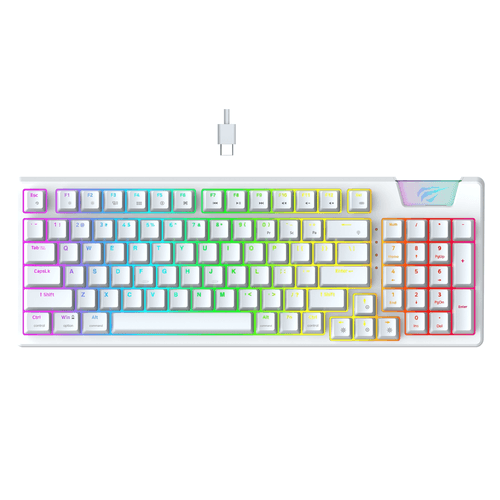 Teclado Havit KB885L Semi-mecánico 60% RGB