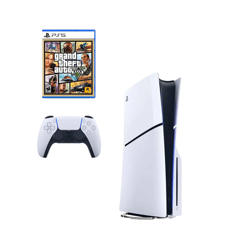 Consola Sony PS5 Slim 1Tb Edición Disco + Videojuego Grand Theft Auto V