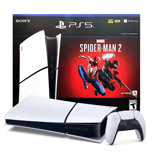 Consola Sony PS5 Slim 1Tb Edición Digital + Videojuego Marvel's Spider-Man 2