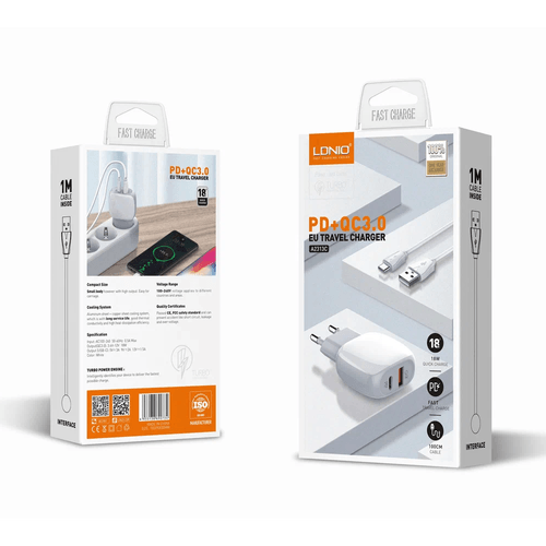 Cargador LDNIO Q229 20W PD+QC3.0