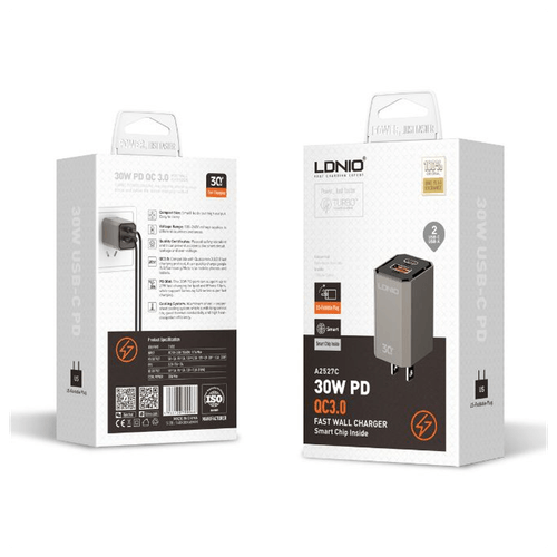 Cargador LDNIO A2527C 30W PD+QC