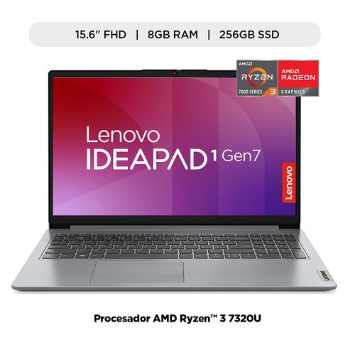 Laptop Lenovo IP1 15AMN7 R3-7320U 8Gb 256Gb 15.6" FHD FreeDOS Gray