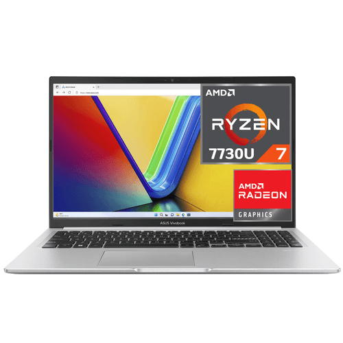 Laptop Asus Vivobook 15 AMD R7-5825U 16Gb 512Gb 15.6" FHD FreeDOS Gray w/ Mouse