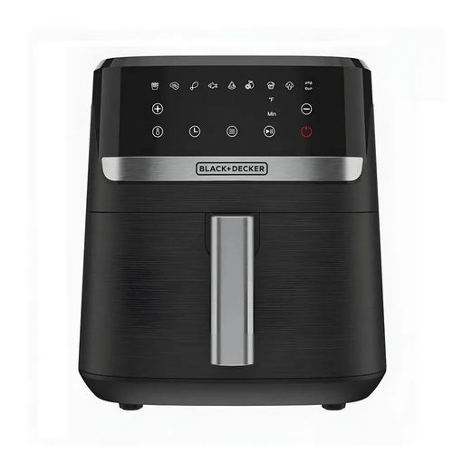 Freidora de aire black decker 7.5 lts 1700w 9 funciones preprogramadas pantalla tactil negro